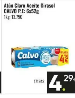 Family Cash CALVO Atún Claro Aceite Girasol oferta