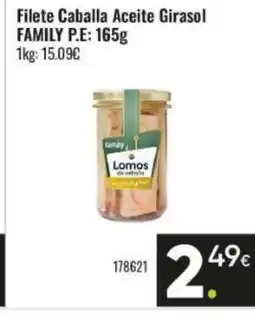 Family Cash FAMILY Filete Caballa Aceite Girasol oferta