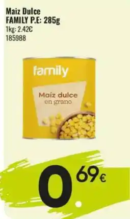 Family Cash FAMILY Maiz dulce oferta