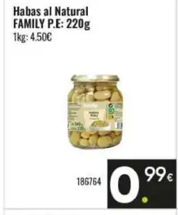 Family Cash FAMILY Habas al Natural oferta