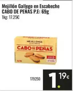 Family Cash CABO DE PEÑAS Mejillón Gallego en Escabeche oferta
