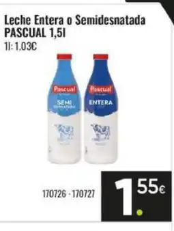 Family Cash PASCUAL Leche Entera o Semidesnatada oferta