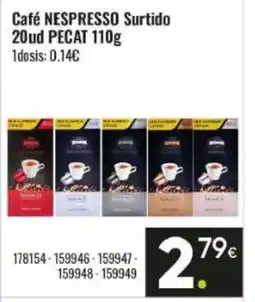 Family Cash Café nespresso surtido oferta