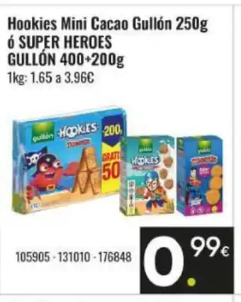 Family Cash Hookies Mini Cacao Gullón oferta