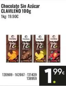Family Cash CLAVILEÑO Chocolate Sin Azúcar oferta