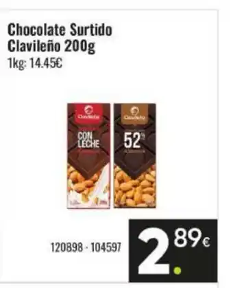 Family Cash CLAVILEÑO Chocolate Surtido oferta