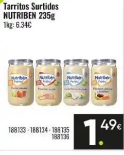 Family Cash NUTRIBEN Tarritos Surtidos oferta