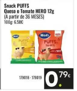 Family Cash HERO Snack Queso o Tomate oferta