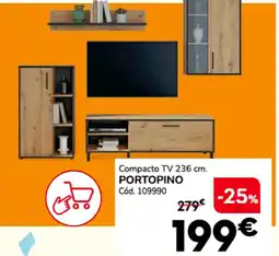 Conforama Portopino compacto tv 236 cm. oferta