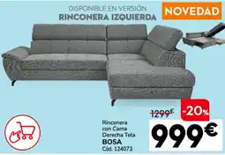 Conforama Bosa rinconera con cama derecha tela oferta