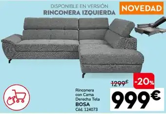 Conforama Bosa rinconera con cama derecha tela oferta