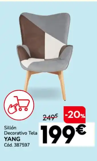 Conforama YANG Sillón Decorativo Tela oferta