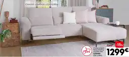 Conforama LEANIS Chaise Longue Relax Eléctrica Derecha Tela oferta