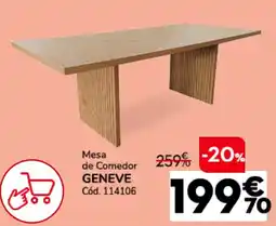 Conforama GENEVE Mesa de Comedor oferta