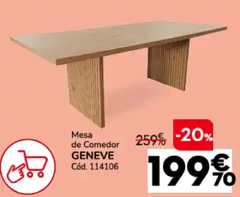 Conforama GENEVE Mesa de Comedor oferta