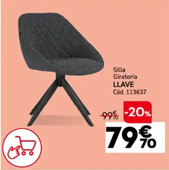 Conforama LLAVE Silla Giratoria oferta