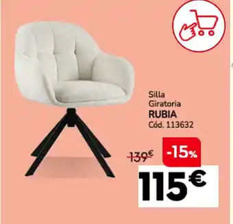 Conforama RUBIA Silla Giratoria oferta