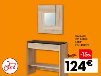 Conforama OXY Recibidor con Espejo oferta