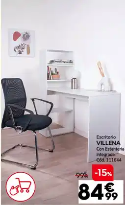 Conforama Villena escritorio con estantería integrada oferta