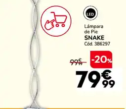 Conforama Lámpara de pie snake oferta