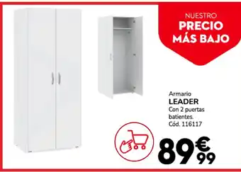 Conforama Armario leader con 2 puertas batientes. oferta