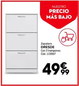 Conforama Zapatero dresde con 3 trampones oferta