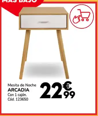 Conforama Mesita de noche arcadia con 1 cajón oferta