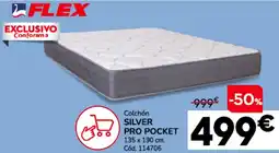 Conforama FLEX Silver pro pocket 135 x 190 cm oferta