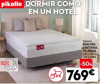 Conforama PIKOLIN Colchón edición limitada 75 años oferta