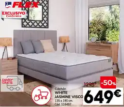 Conforama FLEX Colchón white jasmine visco oferta