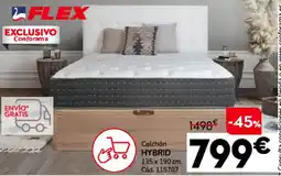 Conforama FLEX Colchón hybrid 135 x 190 cm oferta