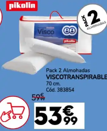 Conforama PIKOLIN Pack 2 almohadas viscotranspirable oferta