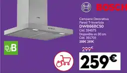 Conforama BOSCH Campana decorativa pared t-invertida dwb66bc50 oferta