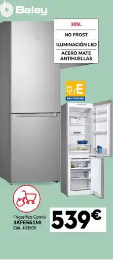 Conforama BALAY Frigorífico Combi 3KFE561MI Cód. 403905 oferta