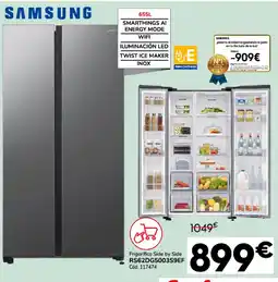 Conforama SAMSUNG Frigorífico Side by Side RS62DG5003S9EF oferta