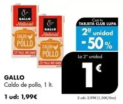 Supermercados Lupa Gallo - caldo de pollo oferta