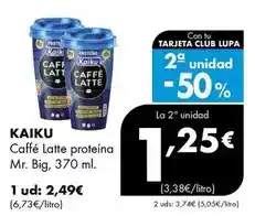 Supermercados Lupa Kaiku - caffé latte proteína mr. big oferta