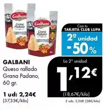 Supermercados Lupa Galbani - queso rallado grana padano oferta