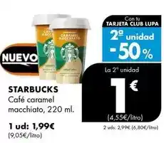Supermercados Lupa Starbucks - café caramel macchiato oferta