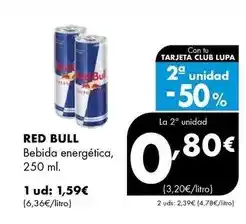 Supermercados Lupa Red bull - bebida energética oferta