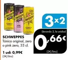 Supermercados Lupa Schweppes - tónica original, zero o pink zero oferta