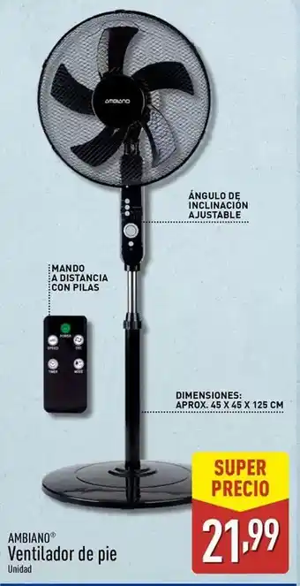ALDI Ambiano - ventilador de pie oferta