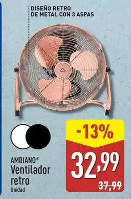 ALDI Ambiano - ventilador retro oferta