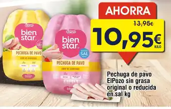 FROIZ Pechuga de pavo ElPozo sin grasa original o reducida en sal oferta