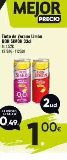 Family Cash DON SIMÓN Tinto de Verano Limón oferta