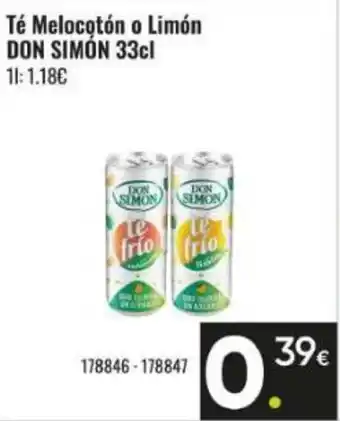 Family Cash DON SIMÓN Té Melocotón o Limón oferta