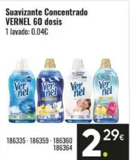 Family Cash VERNEL Suavizante Concentrado 60 dosis oferta