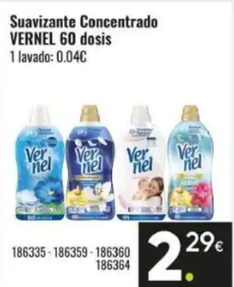 Family Cash VERNEL Suavizante Concentrado 60 dosis oferta