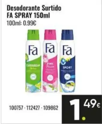 Family Cash FA Desodorante surtido spray oferta