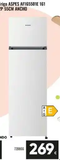 Family Cash FRIGO ASPES AF165501E 161 2P 55CM ANCHO oferta